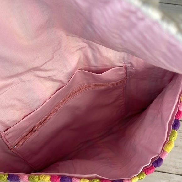 NWT Colorful Handmade Woven Fringed Boho Clutch - Picture 4 of 10